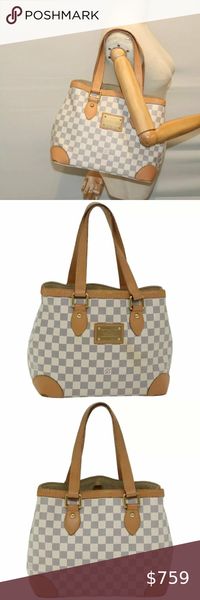 Check out this listing I just added to my Poshmark closet: LOUIS VUITTON Damier Azur Hampstead MM Tote Bag N51206 LV Auth. https://posh.mk/z0BIdMTCFKb #shopmycloset #poshmark #shopping #style #pinforlater #Louis Vuitton #Handbags