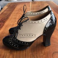 John Fluevog Lace Up Heel Size 7. Brand New. Never Worn! These Are Beautiful. It Just Doesn’t Make Sense For Me To Keep Them If I Haven’t Worn Them. I’m Typically A 6.5/7 And These Are Too Small For Me. They Fit More Like 6/6.5.