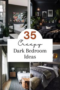 35 Creepy Dark Bedroom Ideas On A Budget  Transform your bedroom into a mysterious retreat with these 35 creepy dark ideas on a budget! Discover affordable ways to create a spooky atmosphere with eerie decor and moody colors.