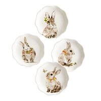 Bunny Pals Salad Plate Set of 4