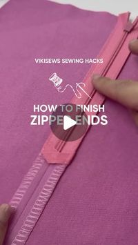 🧷 Trendy PDF sewing patterns on Instagram: "Do you know how to finish the end of an invisible zipper?

1. Attach the zipper to your garment and make sure there is some excess length at the end of the zipper.
2. Cut off the excess down to 6–7 cm (about 2 3/4”).
3. Cut along the zipper teeth, stopping 2 cm (3/4”) short of the marked zipper end. Cut off the zipper teeth leaving the tape intact.
4. Seal the tape edges with a lighter.
5. Fold the tape edges over the zipper end, placing one on top of the other. Press for convenience. Fold the remaining edges under the seam allowances and cut off the excess.
6. Secure by machine-stitching along the edges of the seam allowances.

The result will look nice and neat 👌

Is sewing an invisible zipper a piece of cake for you or is it an intimidating 