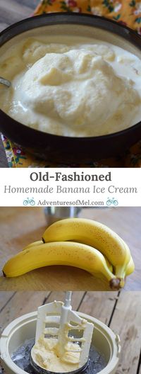 Homemade banana ice cream was always a special treat growing up in my family. We made it for any type of get together in the summertime, and church ice cream socials in our little country church were a big event back then. While I loved every flavor, there's something special about my dad's homemade banana ice cream recipe. How to make old-fashioned homemade banana ice cream using an ice cream maker.