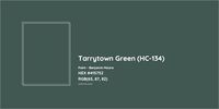 Benjamin Moore Tarrytown Green (HC-134) Paint color codes, similar paints and colors