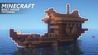 Minecraft: How to Build a Boat House | Small Ship Tutorial - YouTube