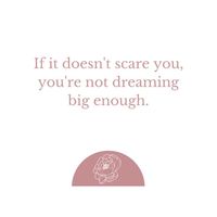 If it doesn't scare you, you're not dreaming big enough. https://www.rachellubanowski.com/