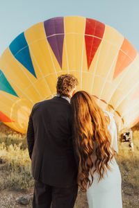 Start your wedding day with private vows and breathtaking views in a hot air balloon!