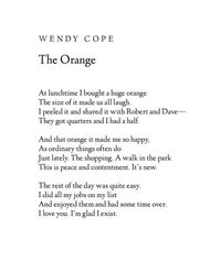 - Wendy Cope -