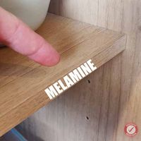 Melamine shelf