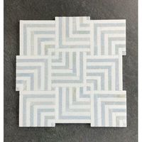 Please note that all-natural stone has color variations. The color might be slightly different from lot to lot. ES Stone Celeste and Marble Mosaic Wall Tile - Floor & Wall Tile in Blue/White | Perigold