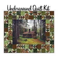 Underground Quilt Kit with Off the Grid - Cabin from Hoffman Fabrics – Fort Worth Fabric Studio