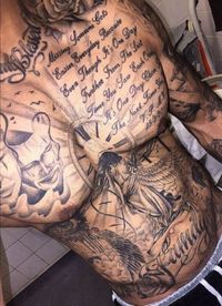 Jesus Christ religion body tattoo full body tattooed Mary, reli ... -  Jesus christ religion twill tattoo whole body fully tattooed mary, religious saying, lettering, fon - #Body #christ #fingertattoo #full #jesus #Mary #reli #religion #tattoo #tattooed #tattoosformen