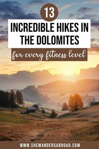 Looking for the best hikes in the Dolomites? Here's the list of the best Dolomites day hikes including secret expert tips and a free map of the trails. | Italy travel tips | Italy best places | Dolomites Italy hiking | Dolomites hiking trails | Dolomites hiking map | Best short hikes in the Dolomites | Best Dolomites hikes for beginners | Best day hikes in the Dolomites | Dolomites hiking tips | Dolomites hiking itinerary | Seceda | Alpe di Siusi | Tre Cime di Lavaredo | Dolomites trekking