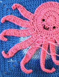 Crochet Octopus - Under the Sea CAL Square 5 - Repeat Crafter Me