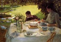 Breakfast in the Garden, 1883 - Giuseppe de Nittis - WikiArt.org