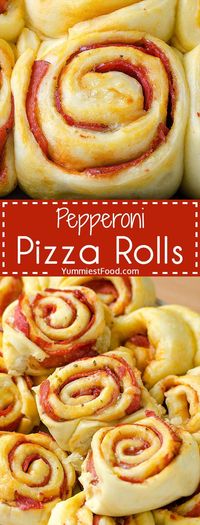 Pepperoni Pizza Rolls – so nice and easy way to enjoy pizza! These Pepperoni Pizza Rolls are perfect for every occasion! Real hit for party snack!