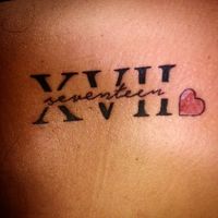 Even if you consider yourself more of a word gal than a number person, you should definitely consider getting a Roman numeral tattoo. Everyone has a number,