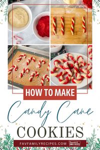 Make your holidays extra special with these candy cane cookies, perfect for adding a festive touch to any cookie tray. These cookies are shaped like candy canes with a fun red-and-white twist, making them a hit with kids and adults alike. Ideal for Christmas parties or gift-giving, they bring holiday cheer to every bite!