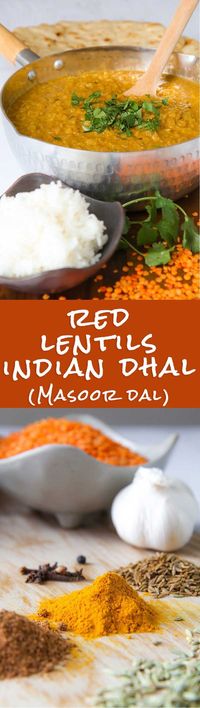 INDIAN RED LENTILS DAL (masoor dal) - Red lentils dal recalls me my first trip in Asia. It was July 1999, and in that time I used to live for travelling. The fist region I visited was North India. I was vegetarian, and on shoestring, so between me and any kind of dal was love at first sight! Preparing red lentils dal is very simple, but is mandatory pay very attention to the spices, they must be of first quality. - vegetarian recipes stew recipe gluten free recipe soup