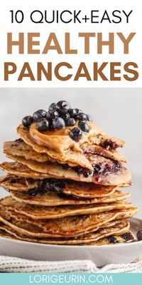 This post gives you 10 of the best recipes for protein pancakes that'll boost your energy and help you on your health journey. Includes healthy pancake recipes with and without protein powder and with and without bananas. Perfect for low carb or a healthy lifestyle. #proteinpancakes #healthypancakerecipes #proteinpowderrecipes #healthypancakes #proteinpowderpancakes