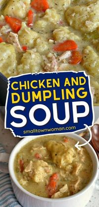 Nothing compares to a healthy bowl of homemade chicken and dumpling soup! With plenty of vegetables in a creamy broth, it's the ultimate comfort food idea. Save this easy dinner recipe for family!