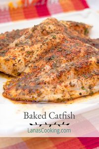 Baked Catfish from Never Enough Thyme