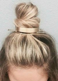 gold bun cuff hair accessory from Jen Atkin/ c+i