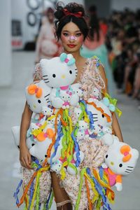 JimmyPaul x Hello Kitty collaboration, first revealed on spring '20 runway during London Fashion Week