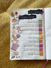 October playlist 🎵