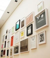 Designer bags framed