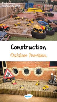 Got some recycled tyres? Transform them into a brilliant outdoor construction area for your early years children to play with! Thanks @learning_play_and_wonder and Paula Lansley