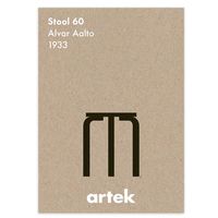 Artek Stool 60 poster | Finnish Design Shop