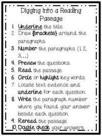 10 Steps for Digging into a Reading Passage by Thinking in Third