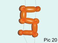 Balloon animals twisting instructions: number