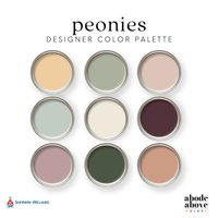 Peonies Home Color Palette Sherwin Williams 2024 Whole House Color Scheme Interior Paint Design Orchid, Pink, Green, Sage, Blue - Etsy Canada