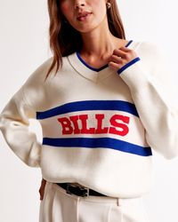 Women's Buffalo Bills LuxeLoft V-Neck Sweater | Women's Tops | Abercrombie.com