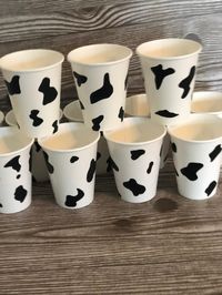 These cute cow cups are perfect for Toy Story Birthday partys or Farm Birthdays. Set comes with 12 cups.