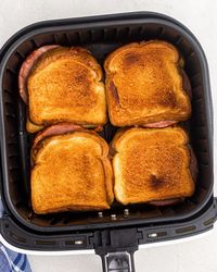 Air Fryer Grilled Ham and Cheese | Air Frying Foodie