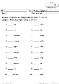 Literacy: Finding words that rhyme 2 | Worksheet | PrimaryLeap.co.uk