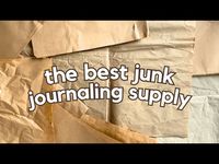 How to transform brown paper packaging into collage papers for your junk journal 🌟 - YouTube