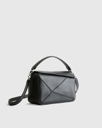 Italian Leather Patchwork Crossbody