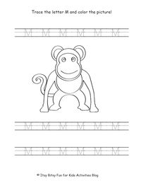 Free Letter M Worksheets For Preschool & Kindergarten