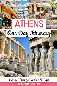 Planning a visit to Athens Greece? This is the ultimate one day in Athens itinerary. It covers all the top attractions and best things to do in Athens in 1 day. Home to the Acropolis and the Parthenon, Athens a city that’s steeped in tradition and dubbed the Cradle of Western Civilization. Along with this detailed Athens itinerary, I also give you must now tips for visiting Athens, including how to get around and where to eat and stay. Read on for how to spend one perfect day in Athens! .