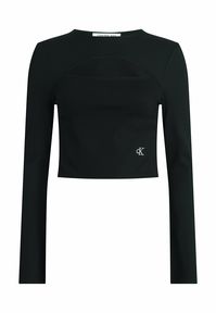 Calvin Klein Jeans MILANO CUT OUT LONG SLEEVE TOP - Longsleeve - ck black