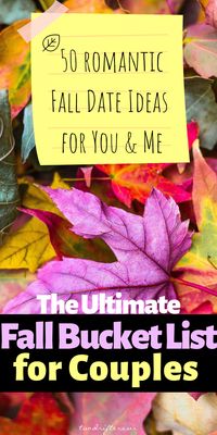 Are you ready to have an amazingly romantic season? Check out our list of 50 fun date ideas for fall. These are cozy as can be and you’ll definitely grow closer to your sweetheart through these fun, adventurous dates. #Fall #FallVibes #Dates #Dating #DateIdeas #FallSeason