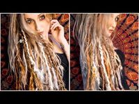 Installing Wool Dreads - Woodland Fairy - YouTube