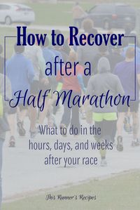 How to Recover After a Half Marathon