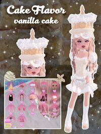 #dresstoimpress #dti #cakeflavor  #roblox #dresstoimpressideas #dresstoimpressoutfits #vanilla #cake vanilla cake dress to impress