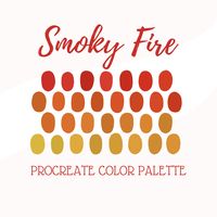 Procreate Color Palette - Smoky Fire by dotSwatches on Etsy