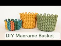 Secrets to Crafting the Perfect Macrame Basket - YouTube