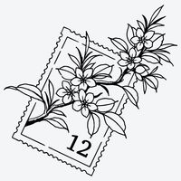 Blossom Stamp Semi-Permanent Tattoo. Lasts 1-2 weeks. Painless and easy to apply. Organic ink. Browse more or create your own.